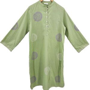 Zara Shahjahan Womens Medium Basic Cotton Kurta Pastel‎ Green NWT